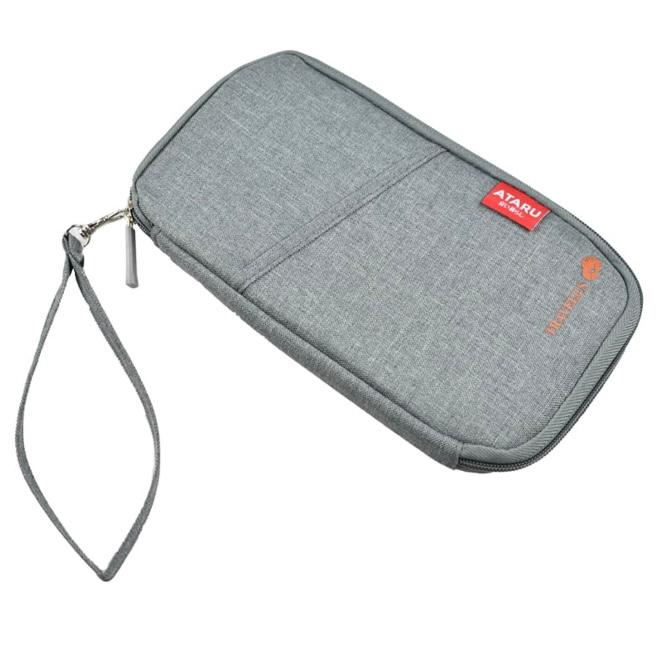 Dompet Paspor - Abu-abu