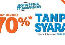 Diskon Hingga 70% TANPA Syarat