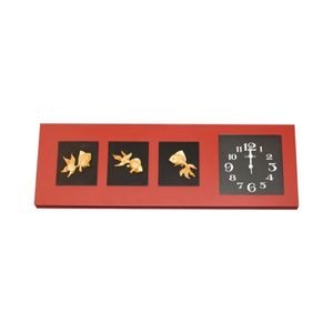 jam dinding merah tradisi imlek