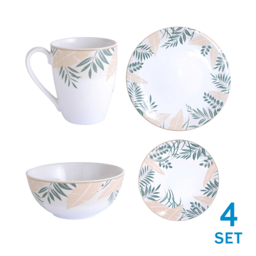 Set Perlengkapan Makan Batik Floral