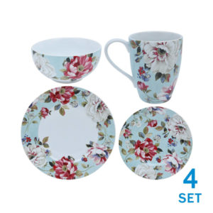 Delicia Set Perlengkapan Makan Oriana 16 Pcss - Turquoise