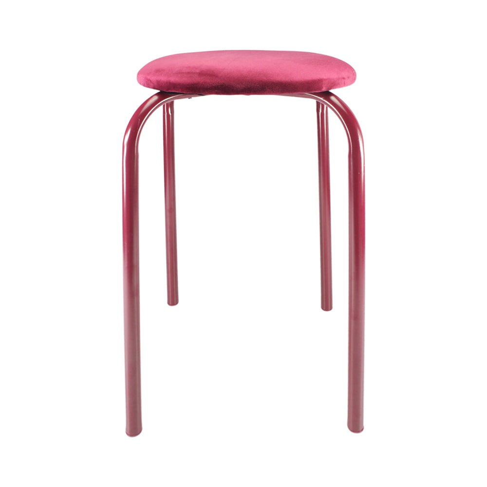 Soleil Bangku Velvet - Merah