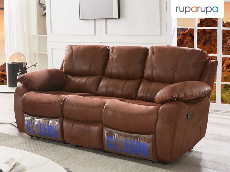 sofa recliner fabric 3 dudukan