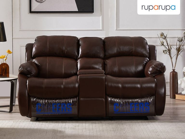 sofa recliner kulit 2 dudukan