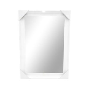 cermin dinding putih