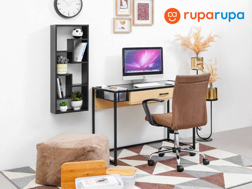 Coral Kursi Kantor Sandaran Rendah - Cokelat