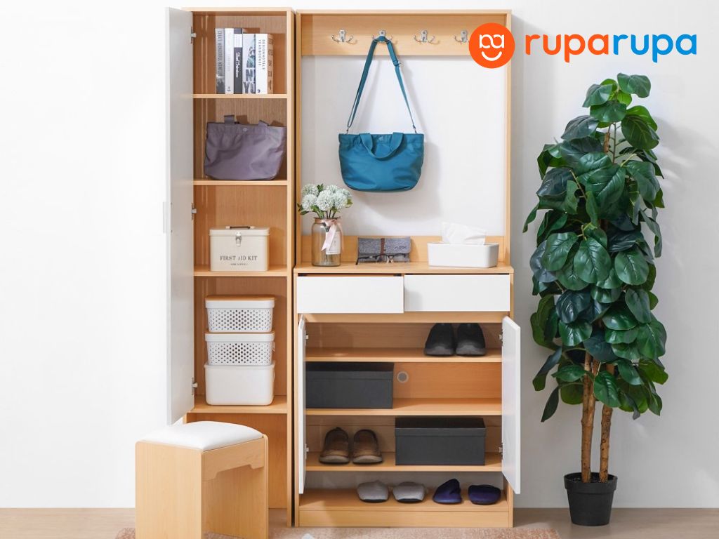 kabinet sepatu hallway minimalis