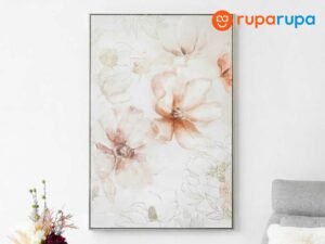 Hiasan Dinding 82.5x122.5x4.5 Cm Kanvas Lukisan Bunga V07