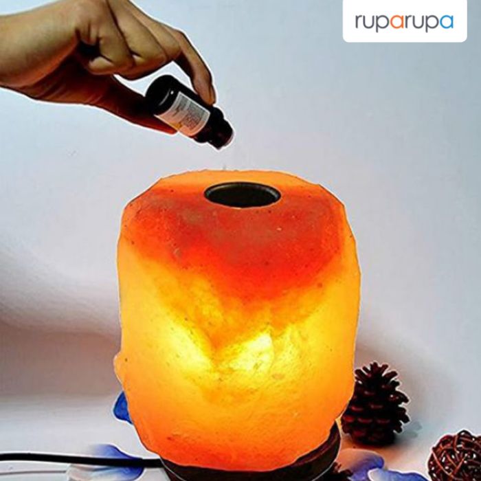 lampu meja batu himalayan