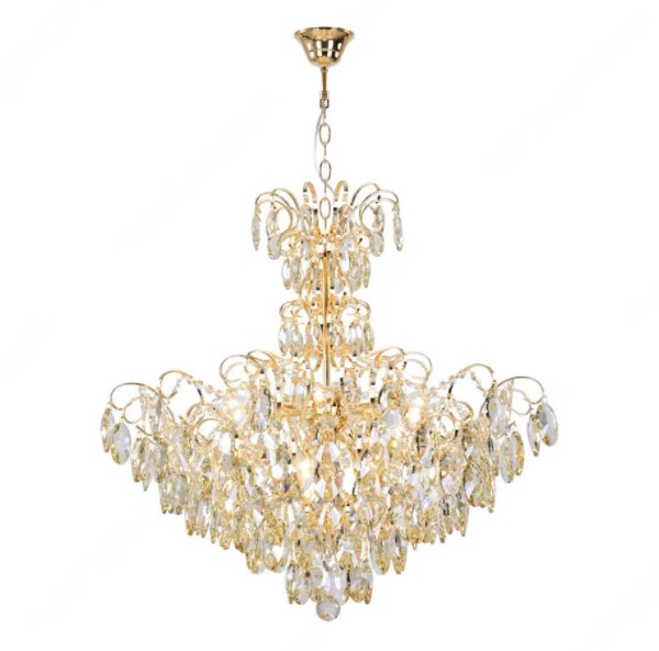 Lampu kuning gantung untuk desain ruang makan klasik