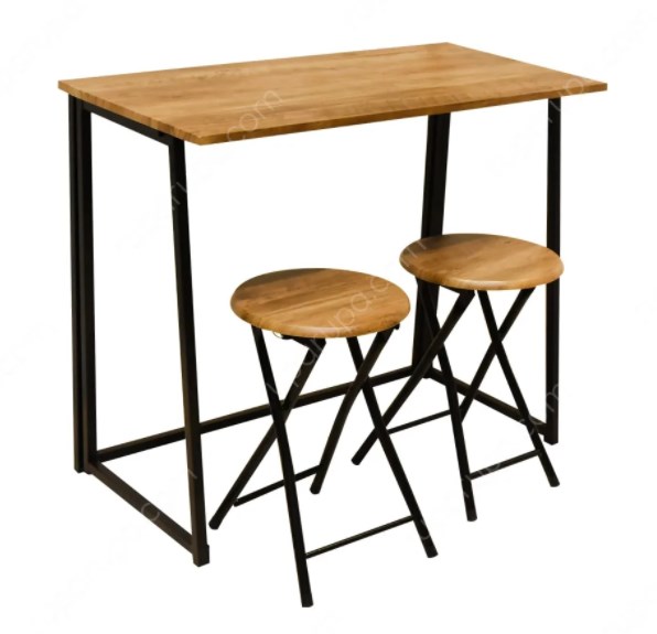 Lexi Set Meja Lipat Serbaguna 2 Kursi