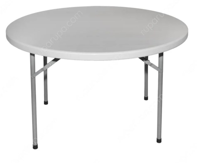 Meja makan Lipat 152x74 Cm - Abu-Abu