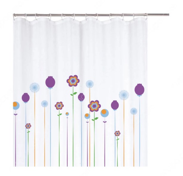 gorden kamar mandi motif bunga