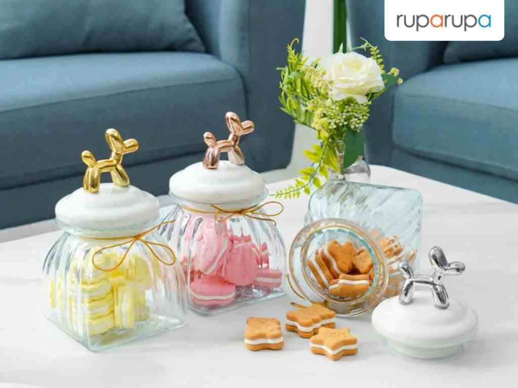 Informa 650 Ml Balloon Dog Set 3 Pcs Stoples Kaca