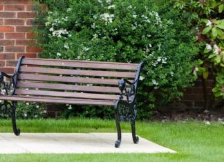 kursi taman dari besi