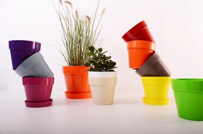 model pot bunga plastik