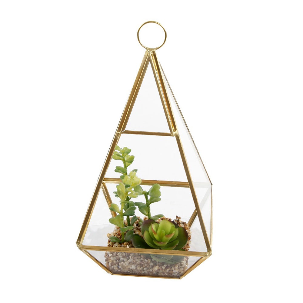 Kotak terrarium berbentuk geometri