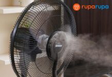 Krisbow 2.3 Ltr Graso Kipas Angin Uap - Hitam