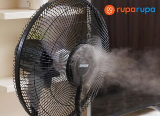 Krisbow 2.3 Ltr Graso Kipas Angin Uap - Hitam