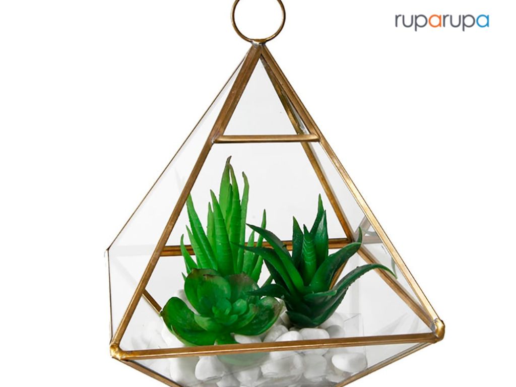 Hiasan dengan terrarium