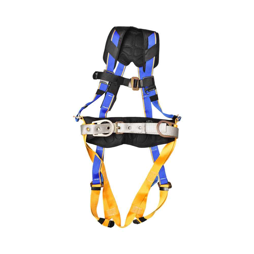 Krisbow Harness Full Body Dengan Sabuk Pengaman - Biru kuning