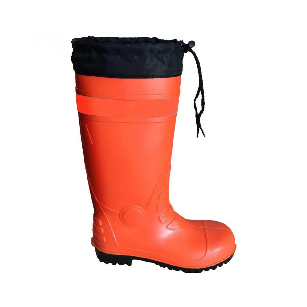 Krisbow Ukuran M Sepatu Boot Pvc Dengan Reflektor - Oranye