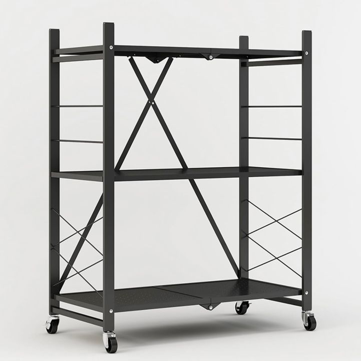 Rak besi tingkat untuk merapihkan gudang