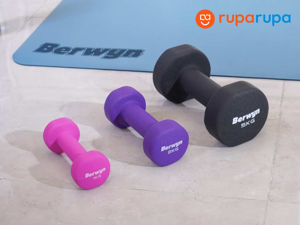 Berwyn Dumbbell Neoprene 2 Kg - Ungu