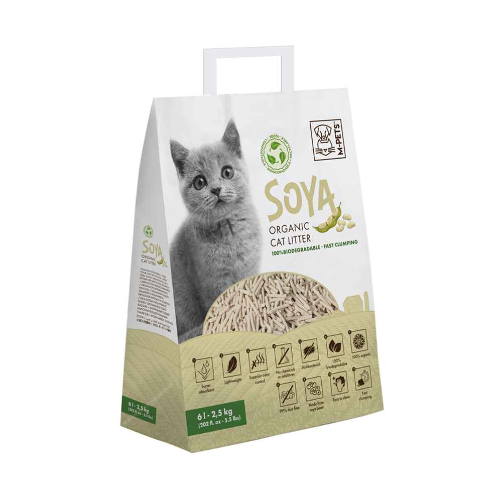 M-pets 6 Ltr Soya Pasir Kucing Organik