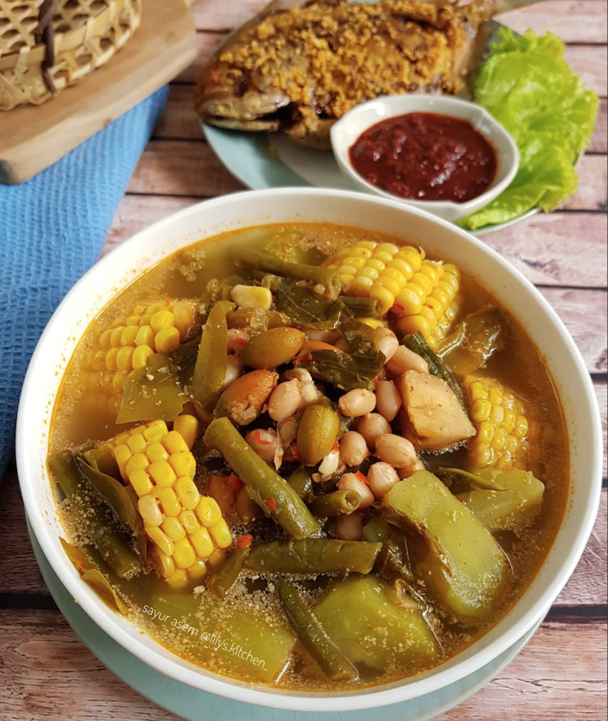 Sayur asem sebagai menu sayur berbuka puasa