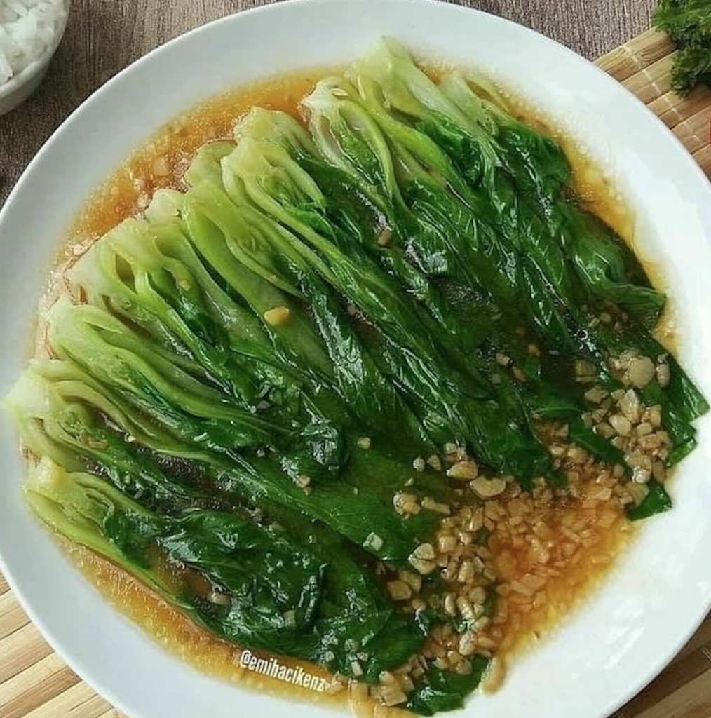 Sayur untuk buka puasa Resep Bokchoy Tumis Bawang Putih