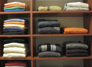 neat closet