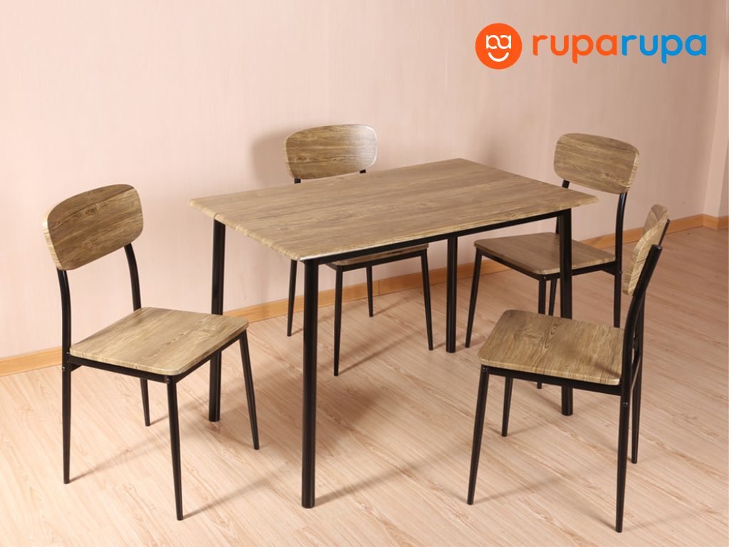 meja makan polos minimalis