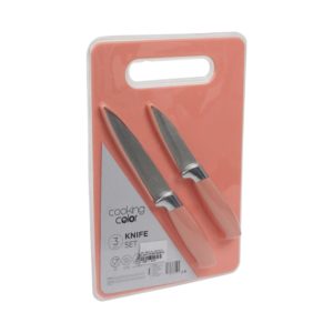 3 pcs pisau dan talenan