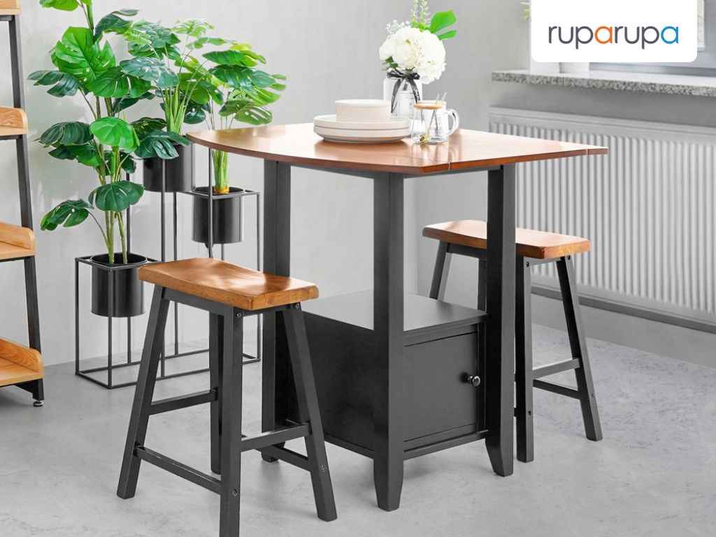 set meja makan untuk furniture rumah kayu