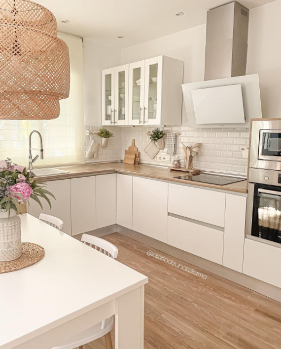 dapur scandinavian rustic