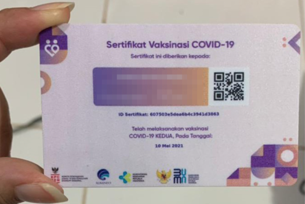 Aplikasi sertifikat vaksin covid 19