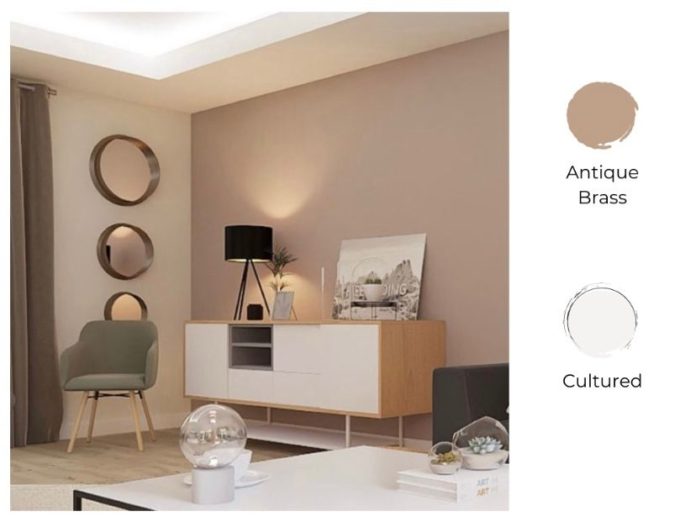 18 Kombinasi Cat Ruang Tamu 2 Warna yang Menarik - Blog ruparupa