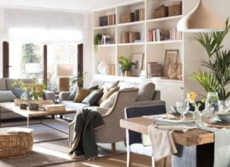 Desain Ruang Keluarga Menyatu dengan Ruang Makan