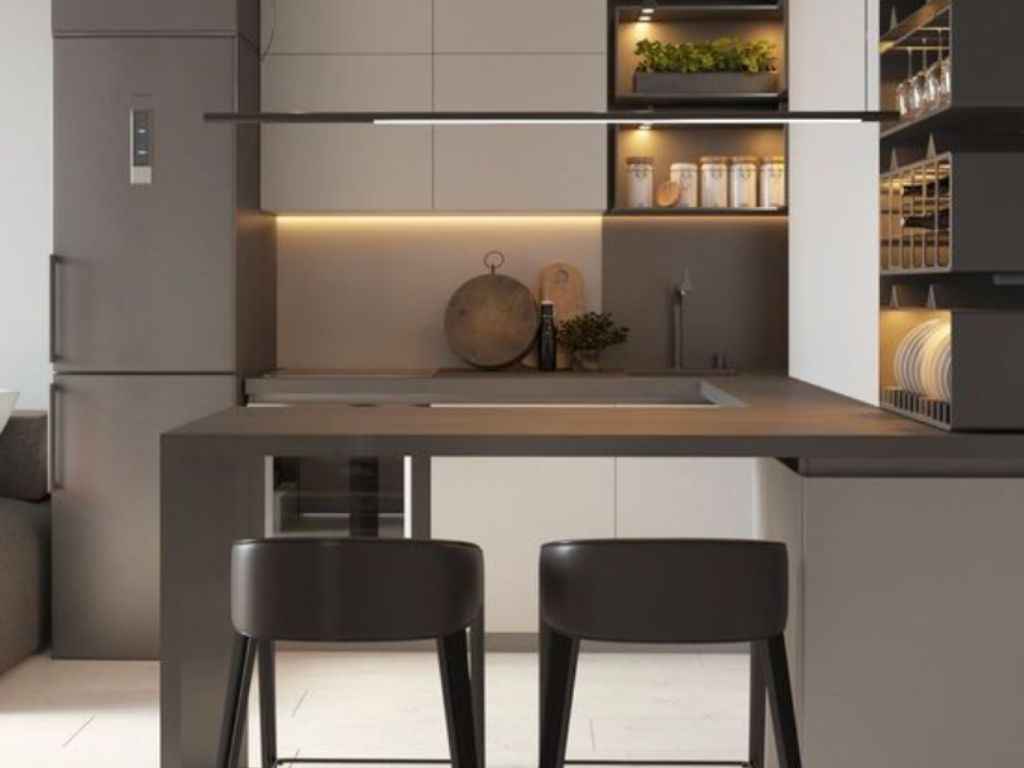 desain area dapur sempit