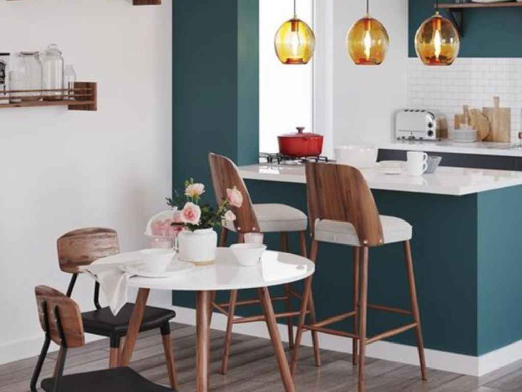 desain dapur dan ruang makan lahan sempit