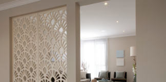 sekat tembok ruang tamu minimalis