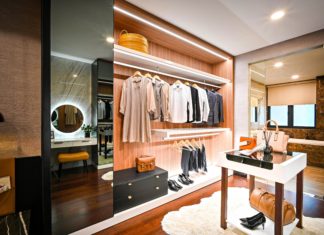 desain walk in closet minimalis