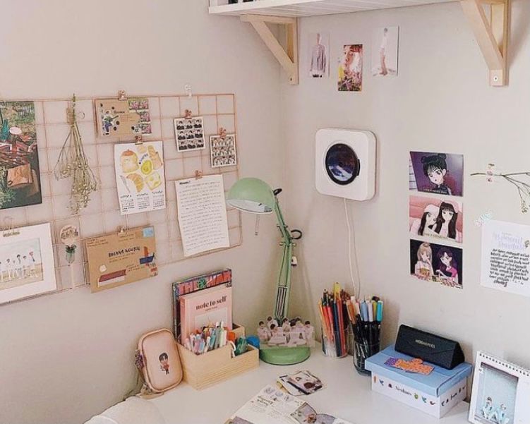 tambahkan grid wall di meja