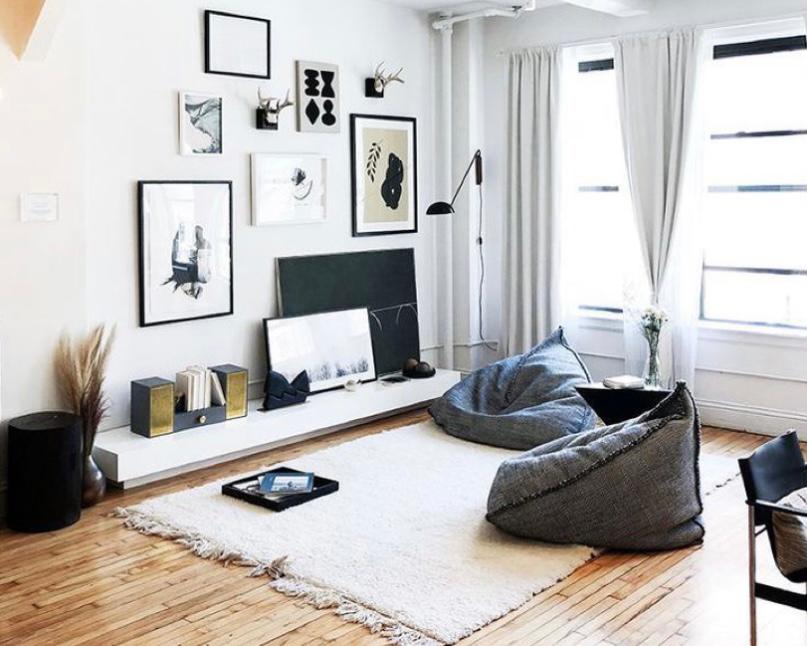 ala scandinavian dengan bean bag