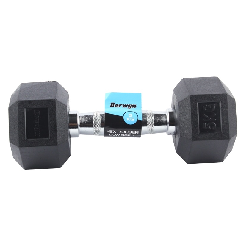 Dumbbell berwarna hitam untuk mengecilkan bagian lengan