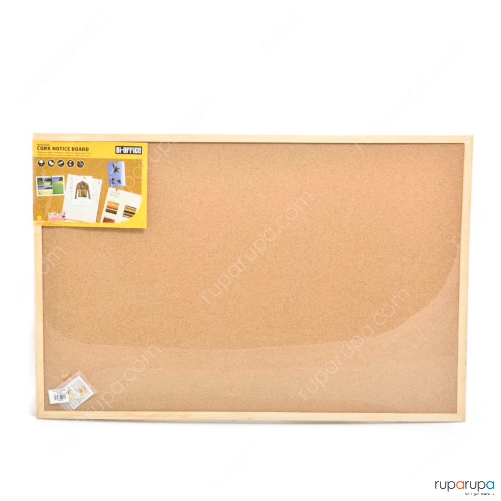 Bi-silque Cork Board Papan Buletin 90x60 Cm