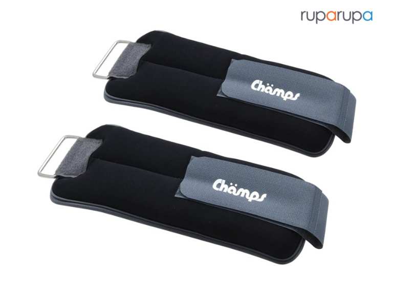 Champs Pemberat Pergelangan Kaki Atau Tangan 1 Kg - Hitam abu Abu