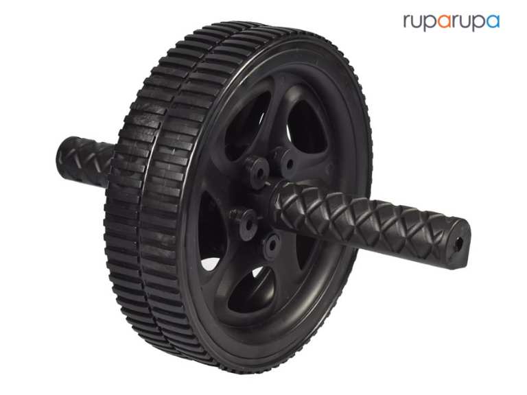 Iron Gym Dual Ab Wheel - Hitam