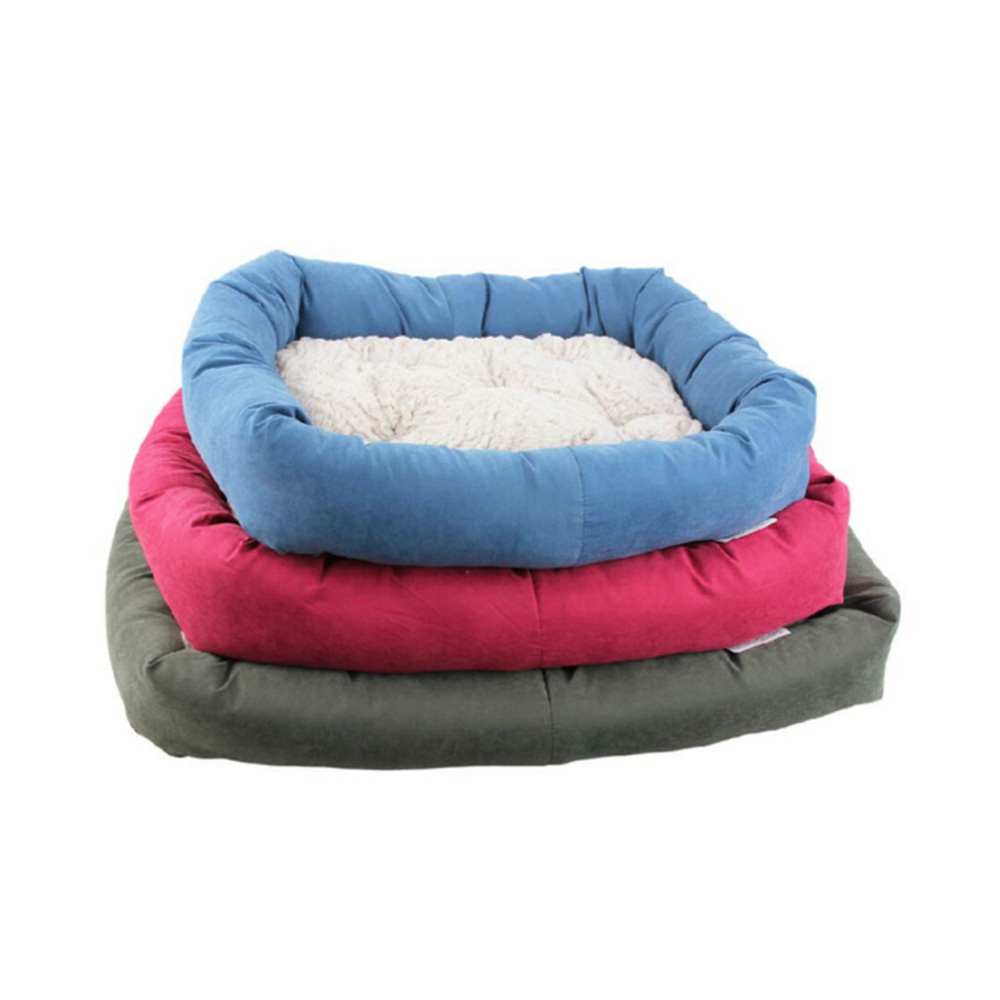 Pawise Tempat Tidur Anjing Dengan Bantal Ukuran M - Merah